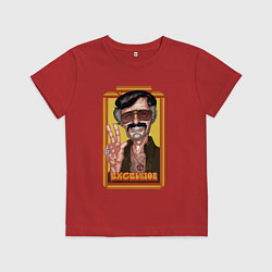 Футболка хлопковая детская Stan Lee peace, цвет: красный