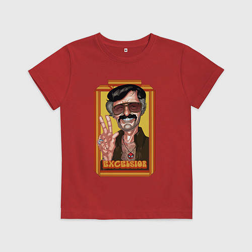 Детская футболка Stan Lee peace / Красный – фото 1