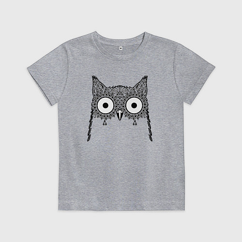 Детская футболка Глазастая сова / Меланж – фото 1