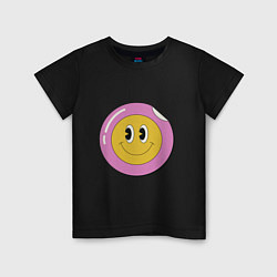 Детская футболка Счастливый смайлик в стиле retro