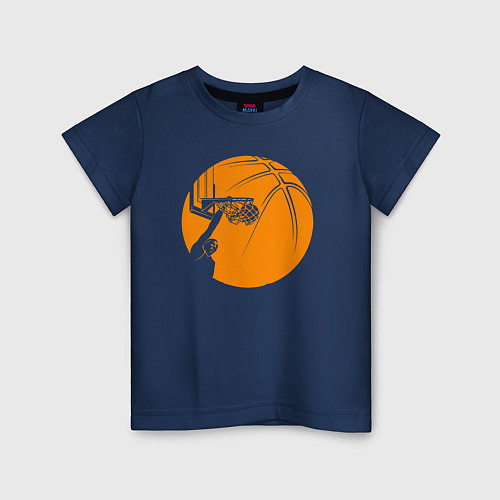 Детская футболка Dunk / Тёмно-синий – фото 1