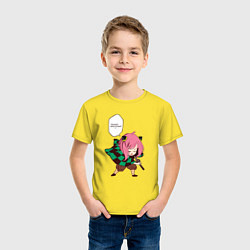 Футболка хлопковая детская Peanut breathing, цвет: желтый — фото 2