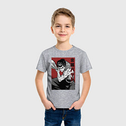 Футболка хлопковая детская Стальная Бита, цвет: меланж — фото 2