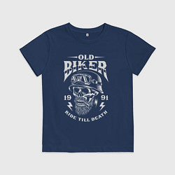 Детская футболка Старый байкер