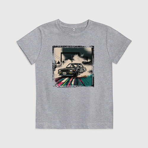 Детская футболка JDM дрифт / Меланж – фото 1