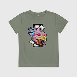 Футболка хлопковая детская Wild Rooster, цвет: авокадо