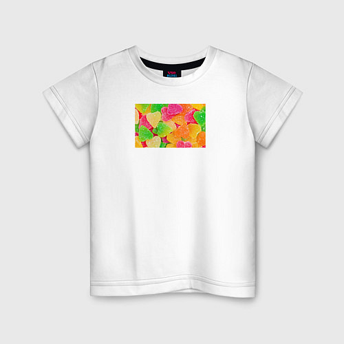 Детская футболка Цветной мармелад / Белый – фото 1