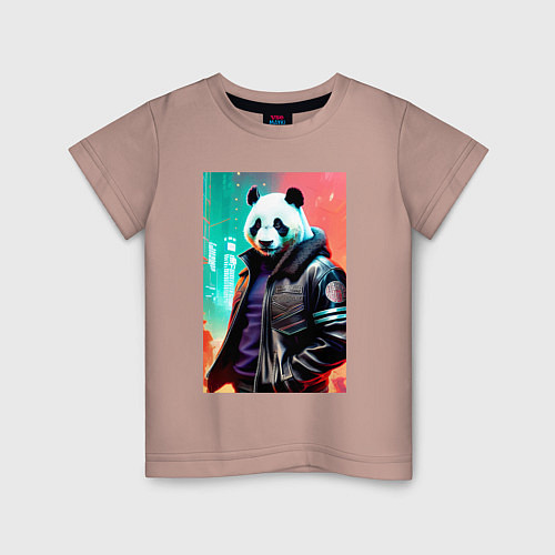 Детская футболка Cool dude - a resident of the metropolis / Пыльно-розовый – фото 1