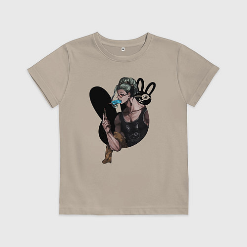 Детская футболка Buddha with ice cream / Миндальный – фото 1