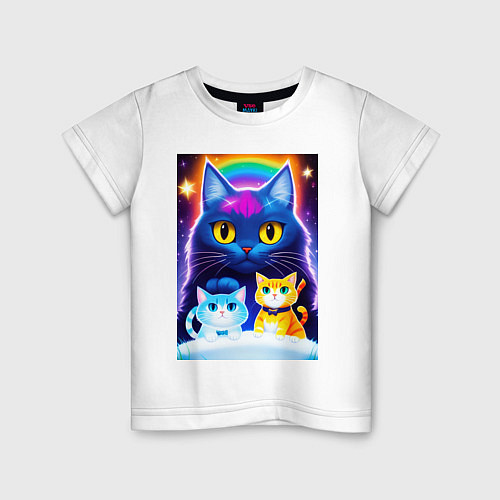 Детская футболка Три кота магических / Белый – фото 1