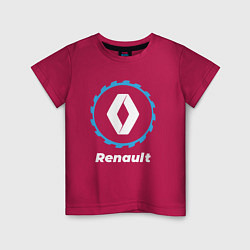 Футболка хлопковая детская Renault в стиле Top Gear, цвет: маджента