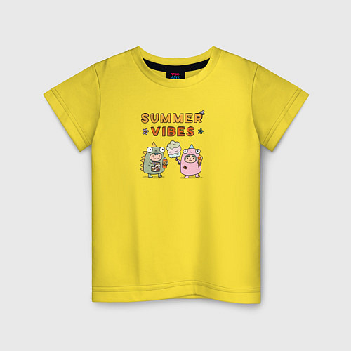 Детская футболка Летняя атмосфера / Желтый – фото 1