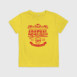 Футболка хлопковая детская Arsenal 1886, цвет: желтый