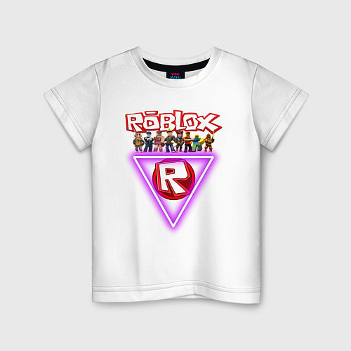 Детская футболка Roblox, роблокс / Белый – фото 1