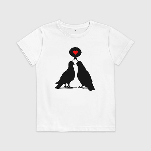 Детская футболка Birds love / Белый – фото 1