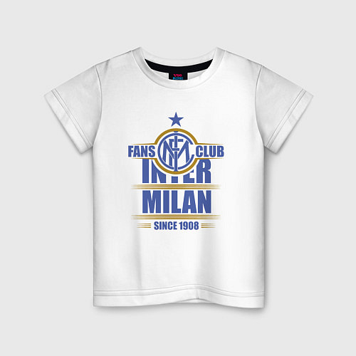 Детская футболка Inter Milan fans club / Белый – фото 1