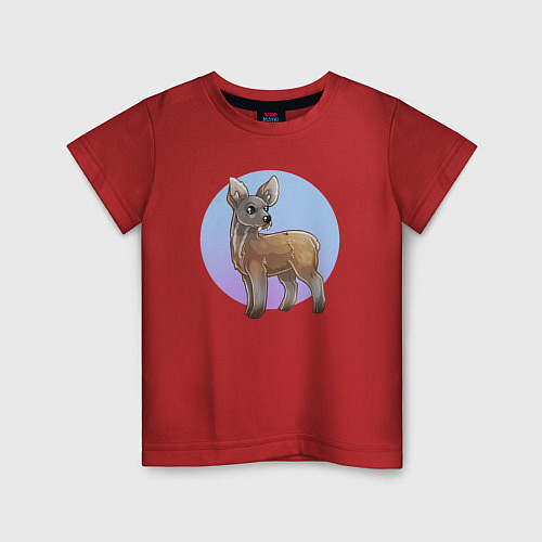 Детская футболка Кабарожка / Красный – фото 1