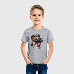 Футболка хлопковая детская All-Star Zombie, цвет: меланж — фото 2