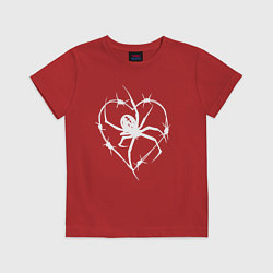 Футболка хлопковая детская Spider love, цвет: красный