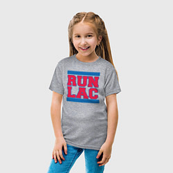 Футболка хлопковая детская Run Clippers, цвет: меланж — фото 2