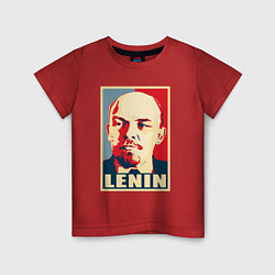 Футболка хлопковая детская Lenin, цвет: красный