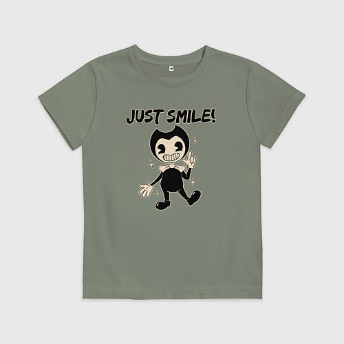 Детская футболка Бенди - просто улыбайся / Авокадо – фото 1