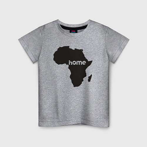 Детская футболка Africa home / Меланж – фото 1