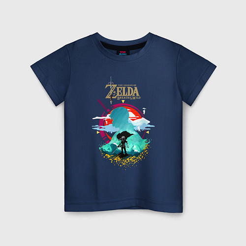 Детская футболка The Legend of Zelda - Link / Тёмно-синий – фото 1