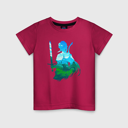 Детская футболка Персонаж Линк / Маджента – фото 1