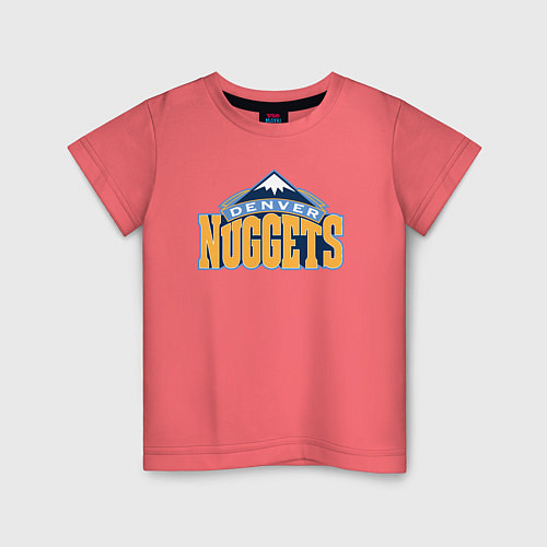 Детская футболка Denver Nuggets / Коралловый – фото 1