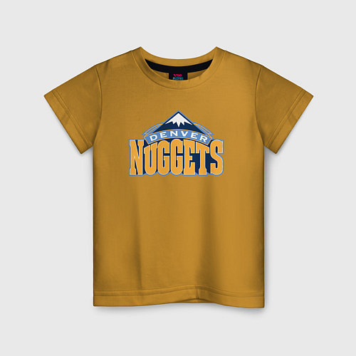 Детская футболка Denver Nuggets / Горчичный – фото 1