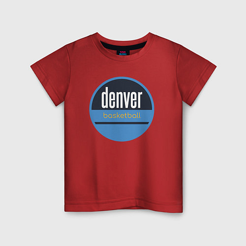 Детская футболка Denver Nuggets basketball / Красный – фото 1