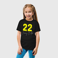 Футболка хлопковая детская Джимми Батлер, цвет: черный — фото 2