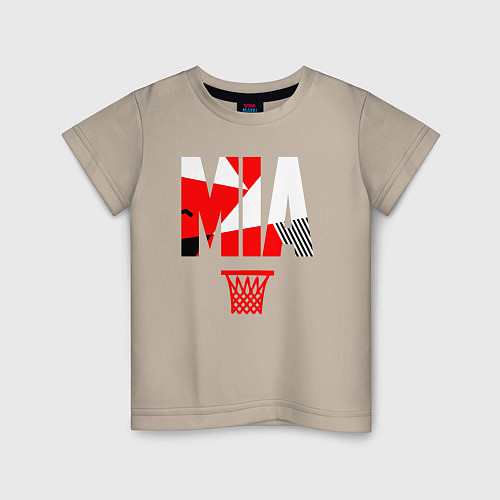 Детская футболка Miami buckets / Миндальный – фото 1