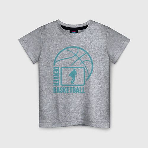 Детская футболка Denver basket / Меланж – фото 1