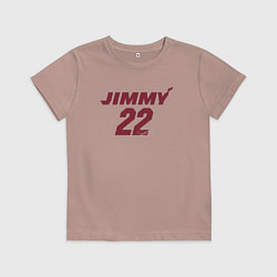 Футболка хлопковая детская Jimmy 22, цвет: пыльно-розовый