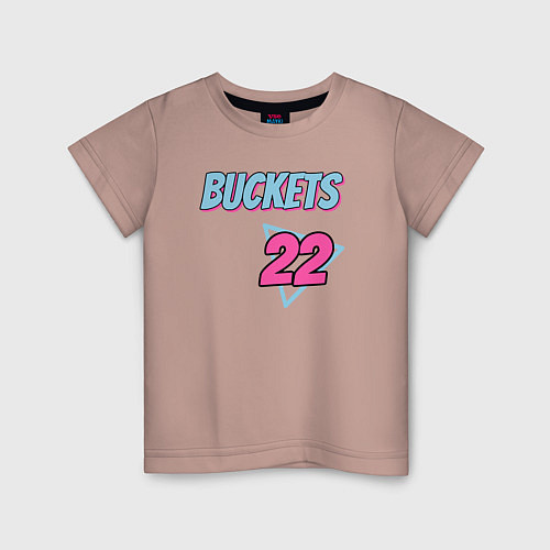 Детская футболка Buckets 22 / Пыльно-розовый – фото 1