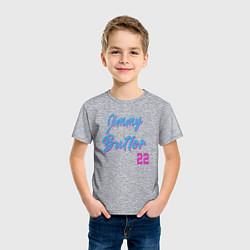 Футболка хлопковая детская Jimmy Butler 22, цвет: меланж — фото 2