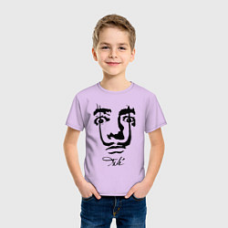 Футболка хлопковая детская Dali face, цвет: лаванда — фото 2