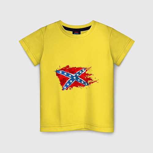Детская футболка Конфедерация брызги / Желтый – фото 1