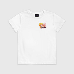 Футболка хлопковая детская Повер и Дэндзи, цвет: белый