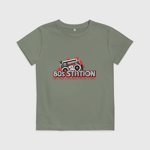 Детская футболка Радиостанция 80-х / Авокадо – фото 1