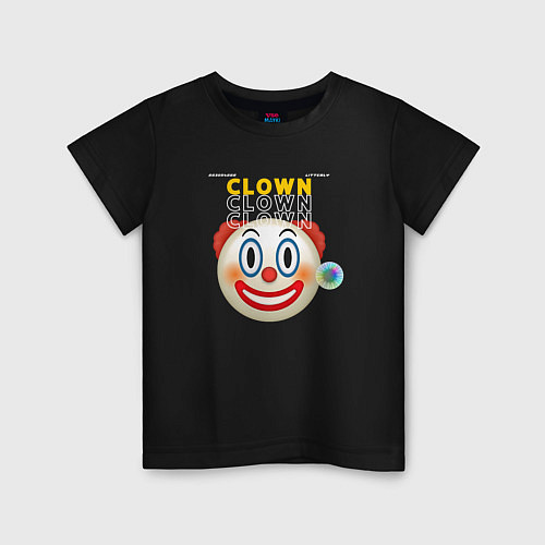 Детская футболка Litterly Clown / Черный – фото 1