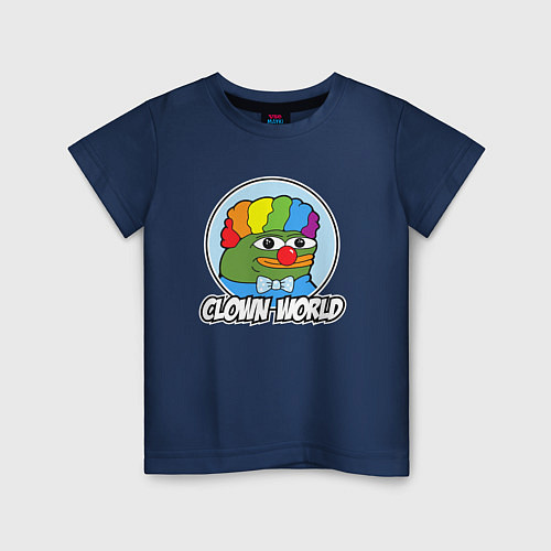 Детская футболка Clown world / Тёмно-синий – фото 1