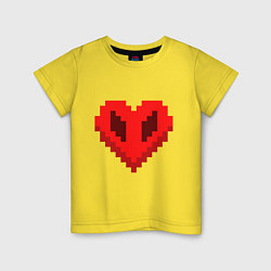 Детская футболка Сердце Майнкрафта