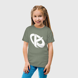 Футболка хлопковая детская Karmine Corp, цвет: авокадо — фото 2