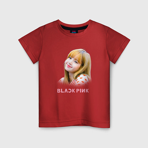 Детская футболка Lisa Blackpink / Красный – фото 1