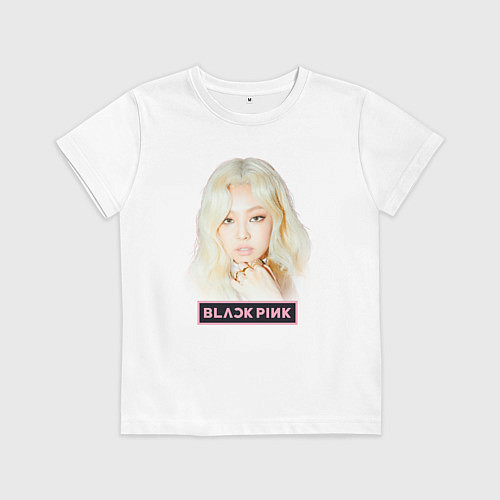 Детская футболка Блондинка Дженни / Белый – фото 1