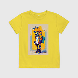 Детская футболка Fox cub - urban style - neural network