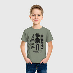 Футболка хлопковая детская Игроман, цвет: авокадо — фото 2